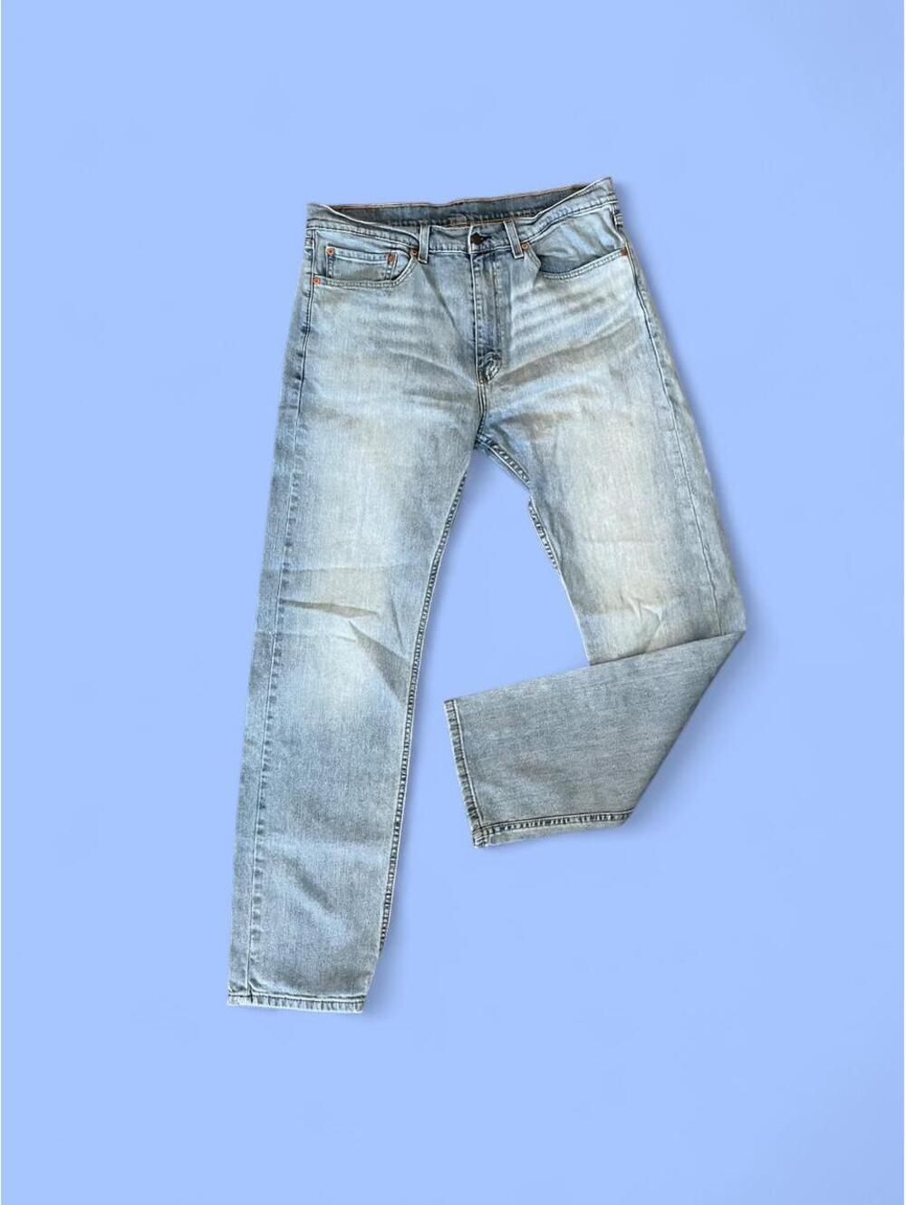 Levi's 506 Light Wash Straight Leg Jeans Men's W36 L34 Retro Denim